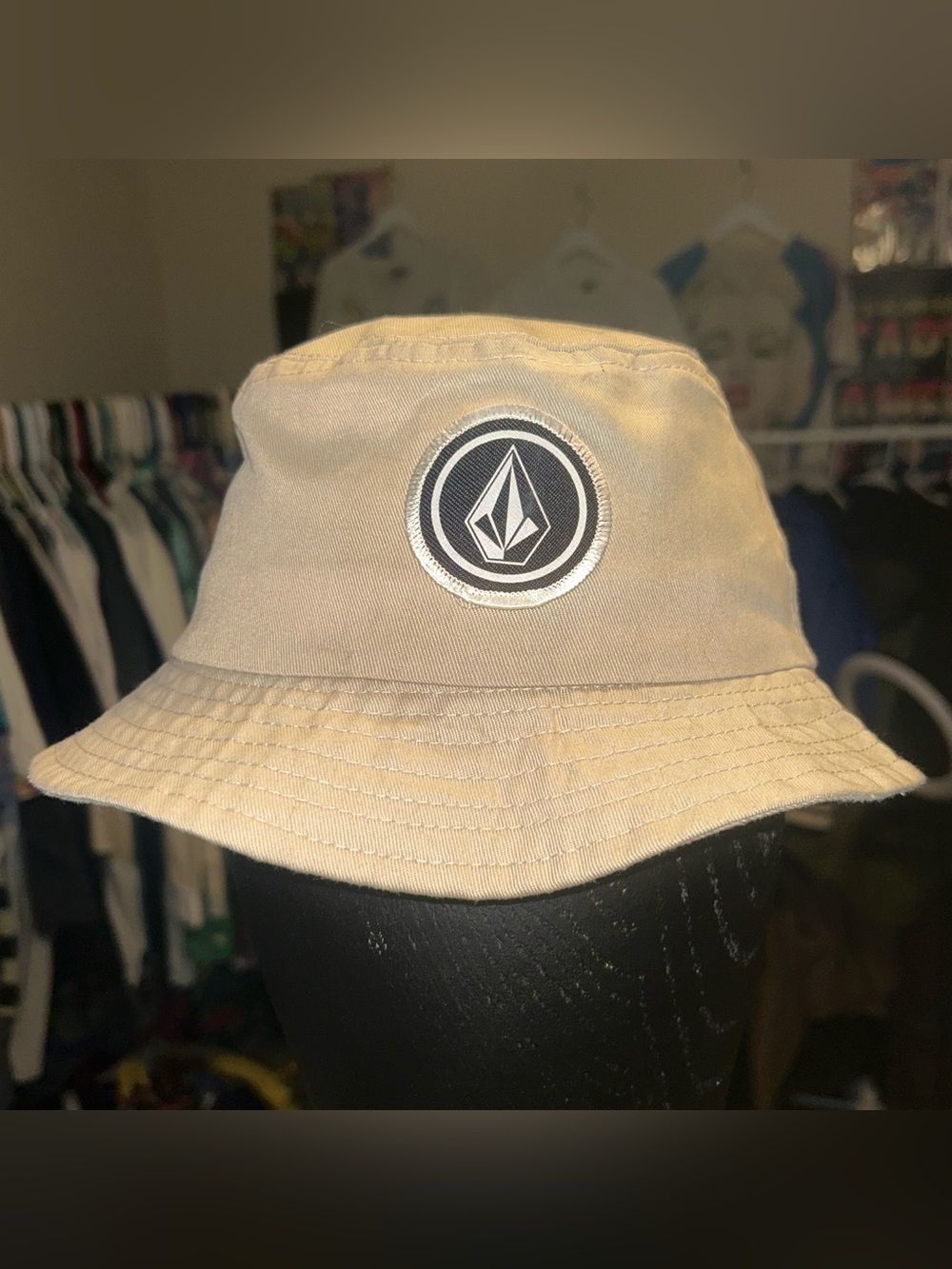 Rare Vintage Volcom Surf Skate Beige/Tan Bucket Hat